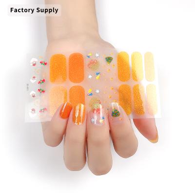 China Hot Sale Eco-friendly Factory Price Customized Waterproof Nail Sticker Christmas Manufacturer Available From China for sale