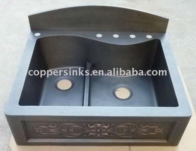 China Without Faucet Kitchen Copper Sink for sale