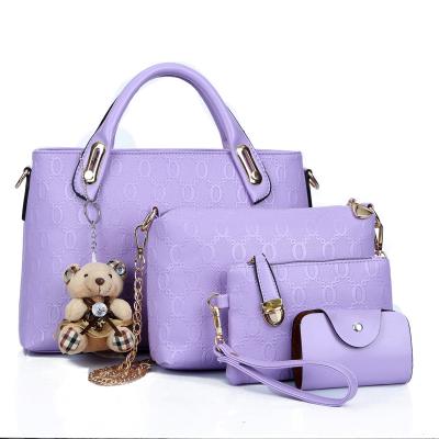 China Fashion Lady Women Hot Sell 4 Set Bag Designer Handbag Ladies Handbags Tote Shoulder Bags for sale