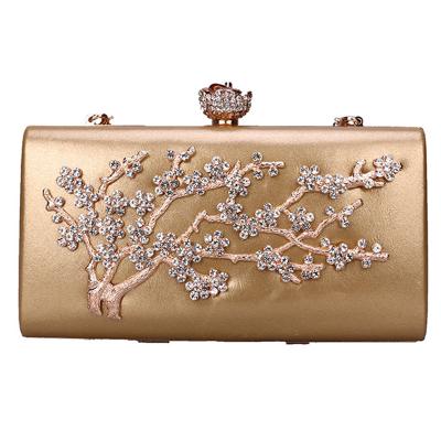 China Chinese Style Plum Blossom Diamonds Luxury Evening Clutch Bags Wintersweet Clutch Bags Wedding Bride Clutch Purse for sale