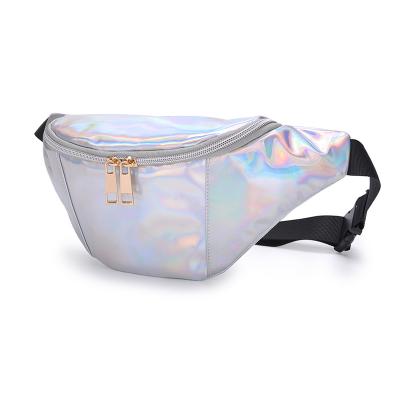 China Custom Made Custom Clear Women Fanny Bag Fanny Pack Holographic Girls Waist Bag Men Waist Bags for sale