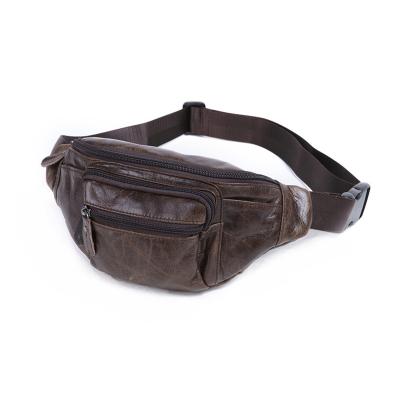 China Custom Genuine Leather Waist Bag Men Leather Bags, Waist Bag Leather Coin Purse Custom for sale