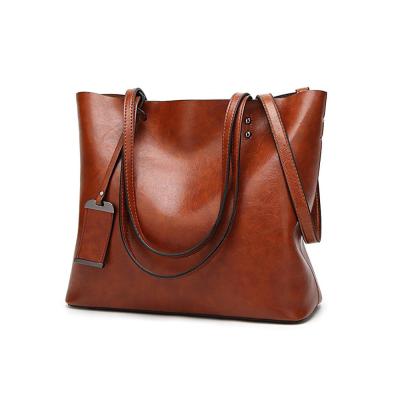 China Lady Fashion Leather Bag women leather handbags Tote Bag Ladies Leather Bags for sale