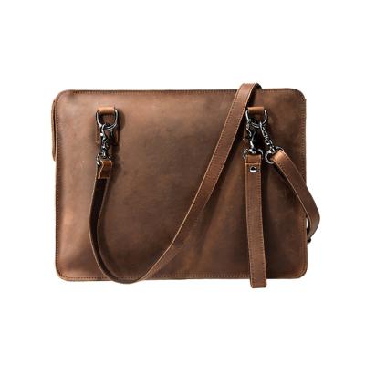 China High Quality Men's Vintage Businessbag Leather Briefcase Leather Laptop Bag Laptop Bag Briefcase for sale