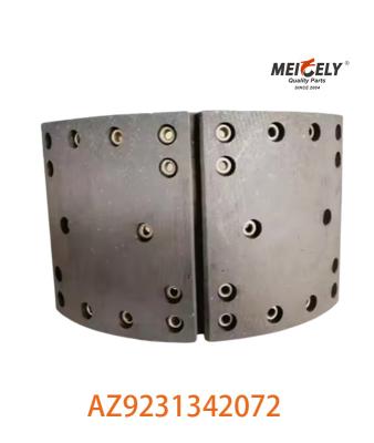 China High Performance AZ9231342072 Semi-Metal Brake Shoe Assembly For SINOTRUK HOWO for sale