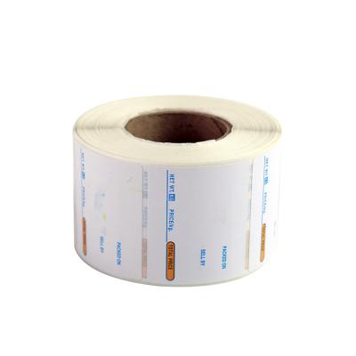 China Custom Thermal Barcode Label Paper and Thermal Transfer Barcode Label Roll Sticker 60mm x 40mm for sale