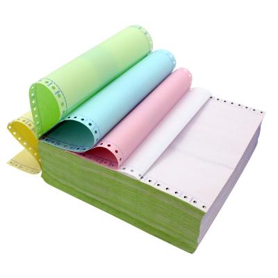 China Carbonless Paper Continuous Listing Paper 9.5x5.5 6 Ply Office Printing Carbonless Paper Roll for sale