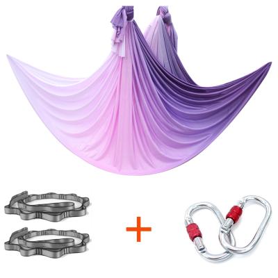 China Colorful Premium Aerial Silk Adult Gradient Ramp Yoga Swing Enhanced Flexibility Yoga Inversion Anti-Gravity Exercises for sale