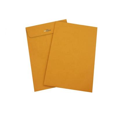 China Business Envelope 10 Packs 28lb Heavyweight Brown Clasp Envelope Kraft Paper With Gummed Seal Designed Business Office Size 9x6 Inches for sale