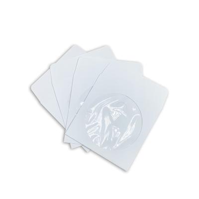 China Business Envelope 50pcs/pack, Custom White Envelope With Round Window Skin And Strong Self Adhesive Ungummed Seal Flap Envelope Size 5x5 Inches for sale