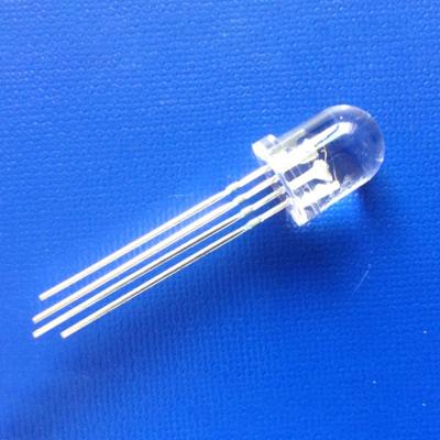 China Multicolor Dip Common Cathode Through Hole Round Frost 4 Pin RGB LED Clear Diode 10mm For Display 10mm for sale