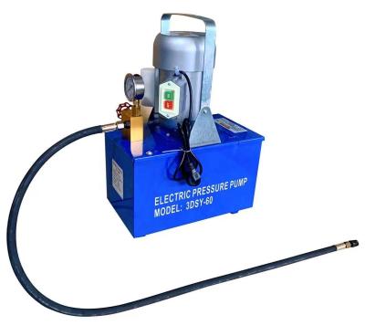 China Electric Water Pressure Test Water Pipeline Pressure Motor Test Pump For Pipe Pressure Test Tool 3DSY-100 for sale