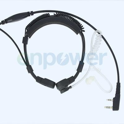 China Neckband Earphone Bone Conduction Throat Microphone for Walkie Talkie for sale