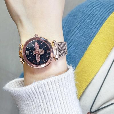 China Alarm Quartz Stainless Steel Water Resistant Back Lady Wrist Watch Women for sale