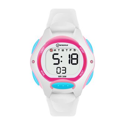 China Mingrui8207L Digital Alarm Kids Wristwatches Students Cartoon Kids Watches for sale