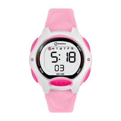 China Alarm Mingrui 8207L Birthday Christmas Gift Kids Led Watches reloj pulsera sports digital wristwatch for sale