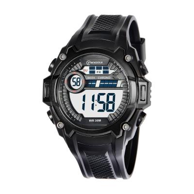 China Wholesale Factory Price 3ATM Waterproof Plastic Watch Cool Alarm Sport Watches For Man for sale