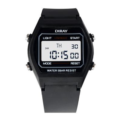 China Competitive Price DIRAY 223L Digital Alarm Multi Colored Good Quality Popular Sports Girls Watches for sale