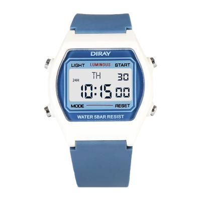 China Cheap Plastic Alarm DIRAY 223L Digital Sports Multi Colored Girls Love Watches for sale