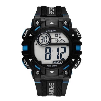 China Alarm Digital Wristwatches DIRAY 318G Sports Watch LCD Display Digital Watch For Men for sale