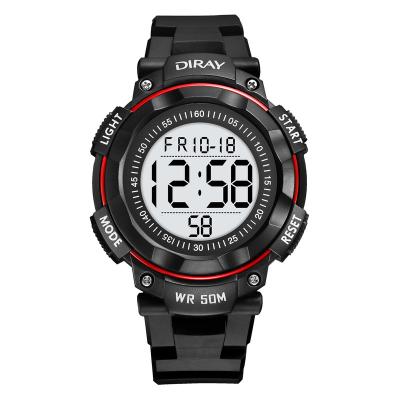 China Classic Alarm Sports Watches Men 5ATM Waterproof Digital Wristwatches For Men for sale