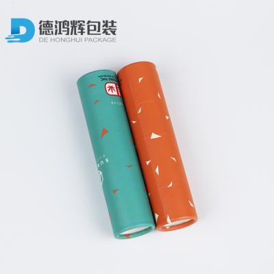 China Recyclable Lip Gloss Tubes Air Freshener Tubes Cylinder Paper Packaging Box for sale