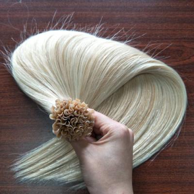 China Wholesale Silky Straight Brazilian Remy Human Hair Extension Blonde U-tip Color Wave Hair Extensions for sale