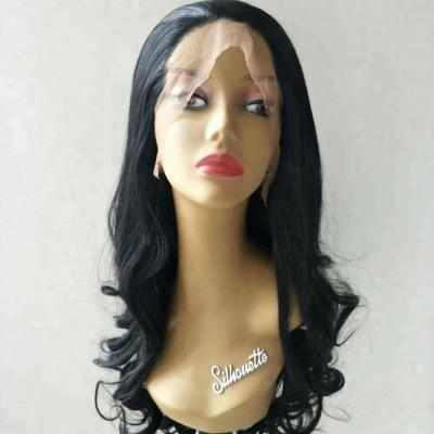 China Cheap Lace Front Wig Body Wave Hair Wigs Ladies Machine Made Synthetic Half Wigs for sale