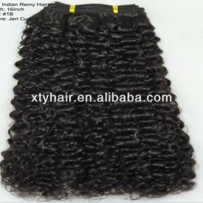 China Jerry Curl Remy Raw Indian Cuticle Lined Hair Vendors, 100%Unprocessed Hair Extension for sale