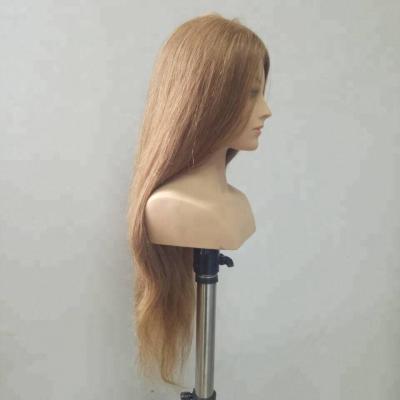 China 100%human Silk Straight Beauty Salon Equipment Cheap Mannequin Hair Lesson Wigs for sale