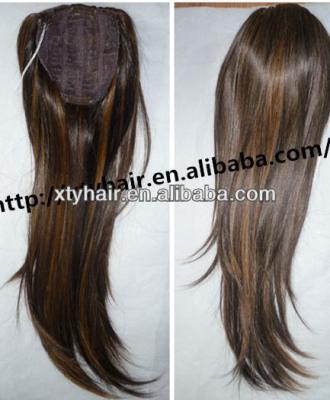 China Hot Selling Synthetic Women Hair Extensions 100% Synthetic Clap In Pony Tails Wig for sale