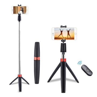 China ABS+Stainless Steel 3 in 1 Wireless BT Selfie Stick for iPhone Xiaomi with Foldable Tripod Handheld Monopod Youtube Tiktok Bracket for sale