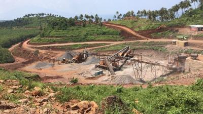 China Pedra da rocha do granito do ODM do OEM que esmaga o de alta capacidade da planta à venda