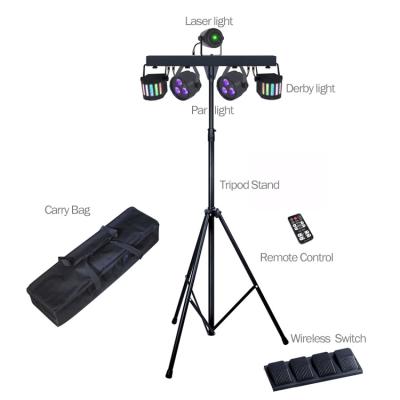 China Moonflower Event and Effect DJ Equipment Light Guide System Par Light Kit with Tripod Stand and Carry Bag for sale