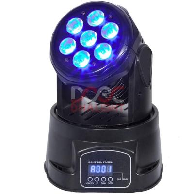 China DNA 7pcs 10W RGBWA LED Stage Wall Wash Moving Head Light For Party Disco Club Bar Decoration DJ Equipment LED Stage Light for sale