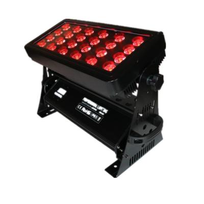 China Hotel Battery Operated Wireless 24*12W 6in1 dmx led city color dj lights with remote control for sale