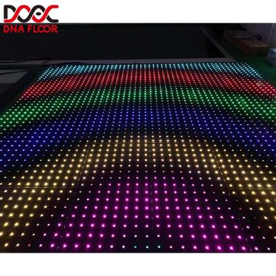 China Type Words Buy DJ Lights Pista De Led DIY Dance Disco Wireless Digital Black Dance Floor for sale