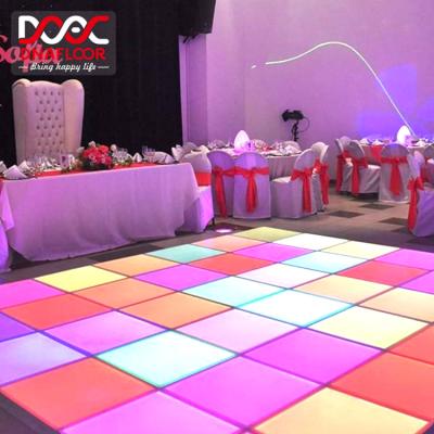 China Warehouse Bright RGB Colorful Led Dance Floor Pure Full Color Used Led Dance Floor For Sale for sale