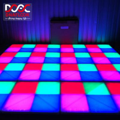 China Warehouse Nightclubs Party Wedding Disco DJ Club Star Led Portable Dance Floor , Portable DJ Floor Panels for sale