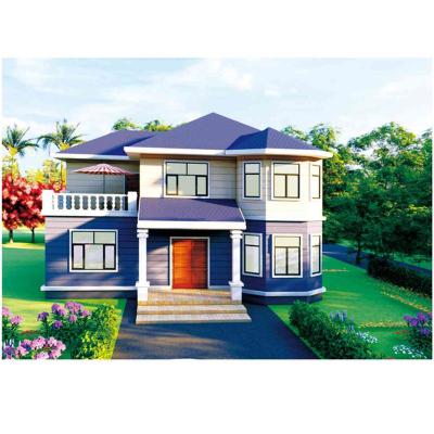 China Factory supply modern low price popular steel structure villa prefab house for sale