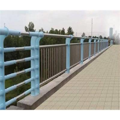 China Easily Assembled Bridge Guardrail Column Customized Laser Cutting And Anti-collision Welding Guardrail for sale