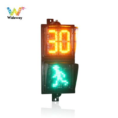 China PC Dynamic Traffic Light Factory Lane Indicator 200mm Crosswalk Countdown LED Traffic Warning Light for sale