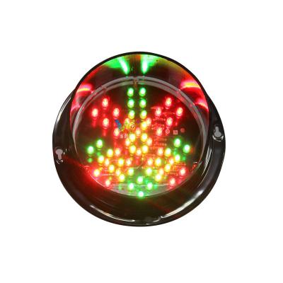 China PC 125mm Mini Green Signal Cross Traffic Light for sale