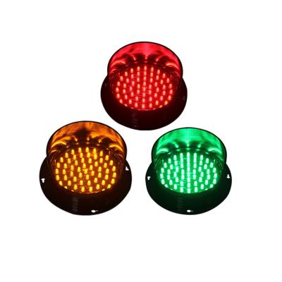 China PC DC24V High Brightness 125mm Mini Traffic Lights Module Traffic Light Lens for sale