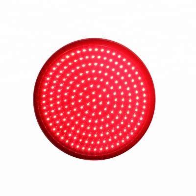 China PC 400mm Red Ball LED Traffic Lights Module Traffic Light Parts for sale