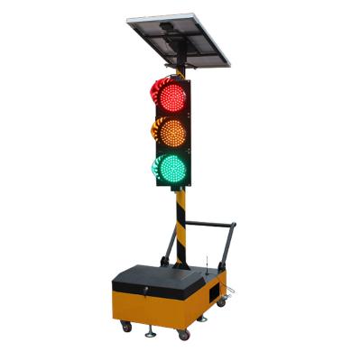 China PC Cold Rolled Plate (for lightweight) for Solar Mobile Traffic Light Box Trailer 200mm Portable Traffic Light for sale