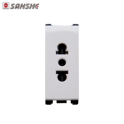 China Black PC SANSHE Material Socket 16A / Wall Socket / Wall Socket for sale