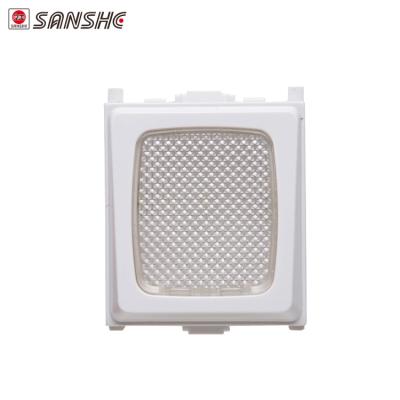 China Emergency Electric Lamp Switch Wall Lamp PC SANSHE Night Lamp Switch (White) Black Material Night Light for sale