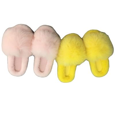 China 2022 Manufacturer-Supplier New Arrival Lightweight Mink Fur Slippers High Quality Furry Warm Luxury Slides for sale