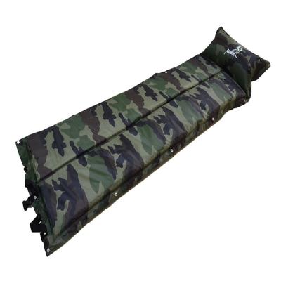 China PVC Camouflage Outdoor Military Tactical Outdoor Inflatable Sleeping Camping Mat RM-06 for sale